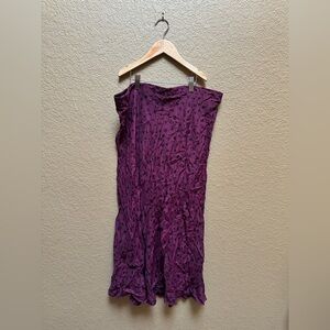 Time and Tru Maroon Skirt with Black Dots